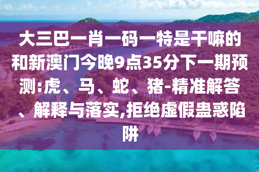 大三巴一肖一碼一特是干嘛的和新澳門今晚9點35分下一期預(yù)測:虎、馬、蛇、豬-精準(zhǔn)解答、解釋與落實,拒絕虛假蠱惑陷阱